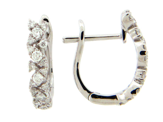 DIAMOND EARRING, 14KW (N)