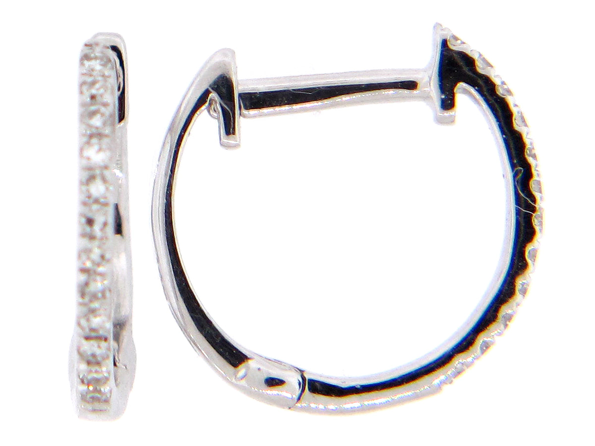 DIAMOND EARRING, 18KW (N)