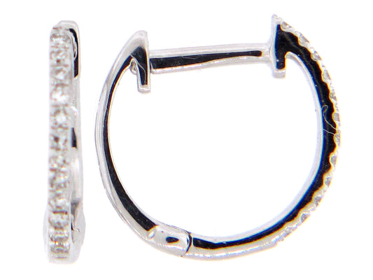 DIAMOND EARRING, 18KW (N)