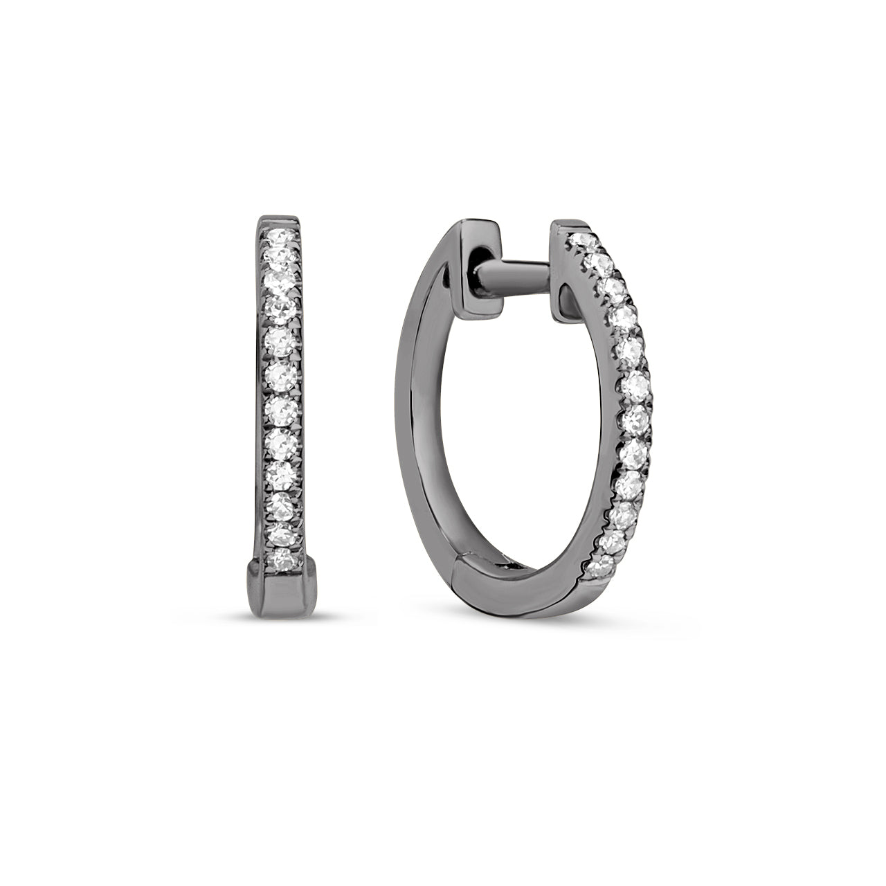 Diamond Classic Slim Huggie Earring