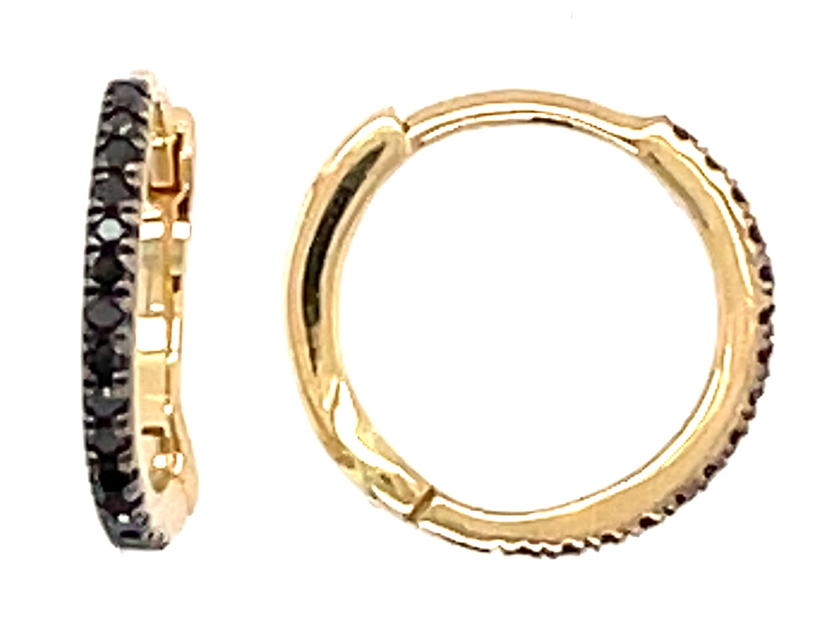 DIAMOND 10MM HUGGY EARRING