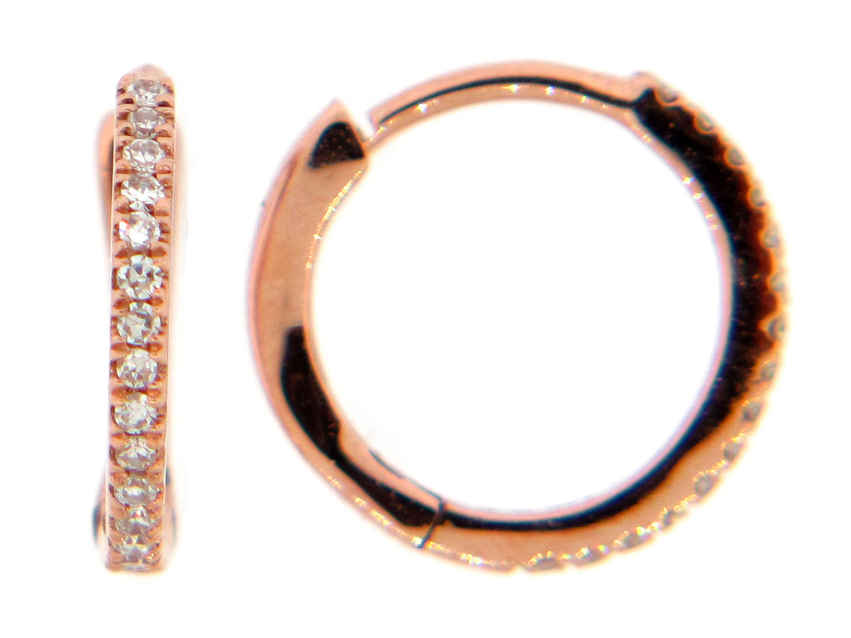 DIAMOND 10MM HUGGY EARRING