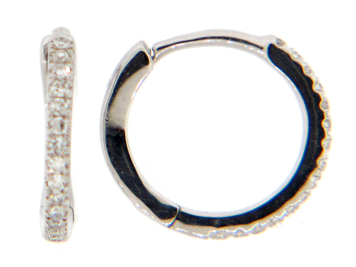 DIAMOND 10MM HUGGY EARRING