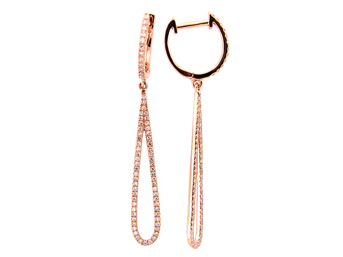 DIAMOND PEAR SHAPE EARRING