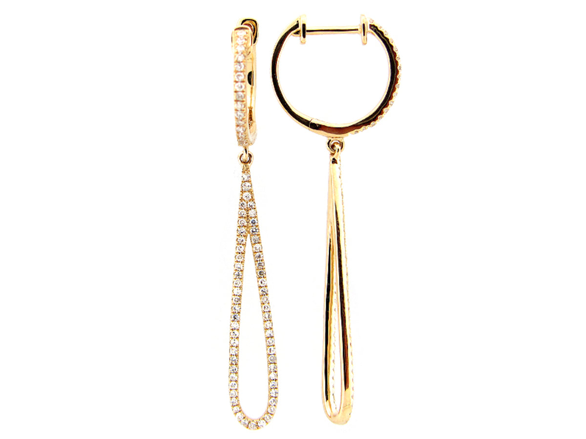DIAMOND PEAR SHAPE EARRING