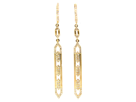 DIAMOND EARRING, 14KY (N)