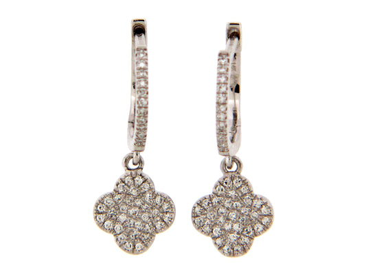 DIAMOND CLOVER DANGLE EARRING