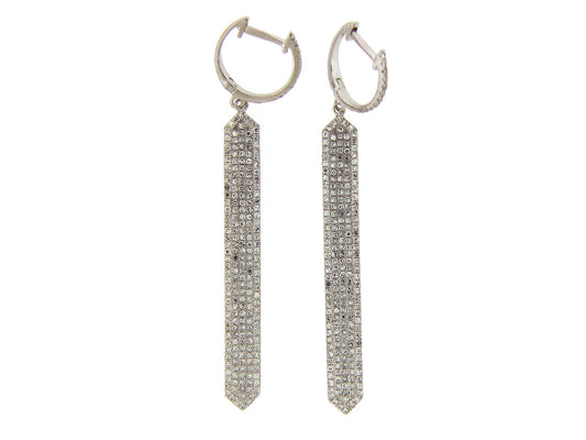 DIAMOND EARRING, 14KW (N)