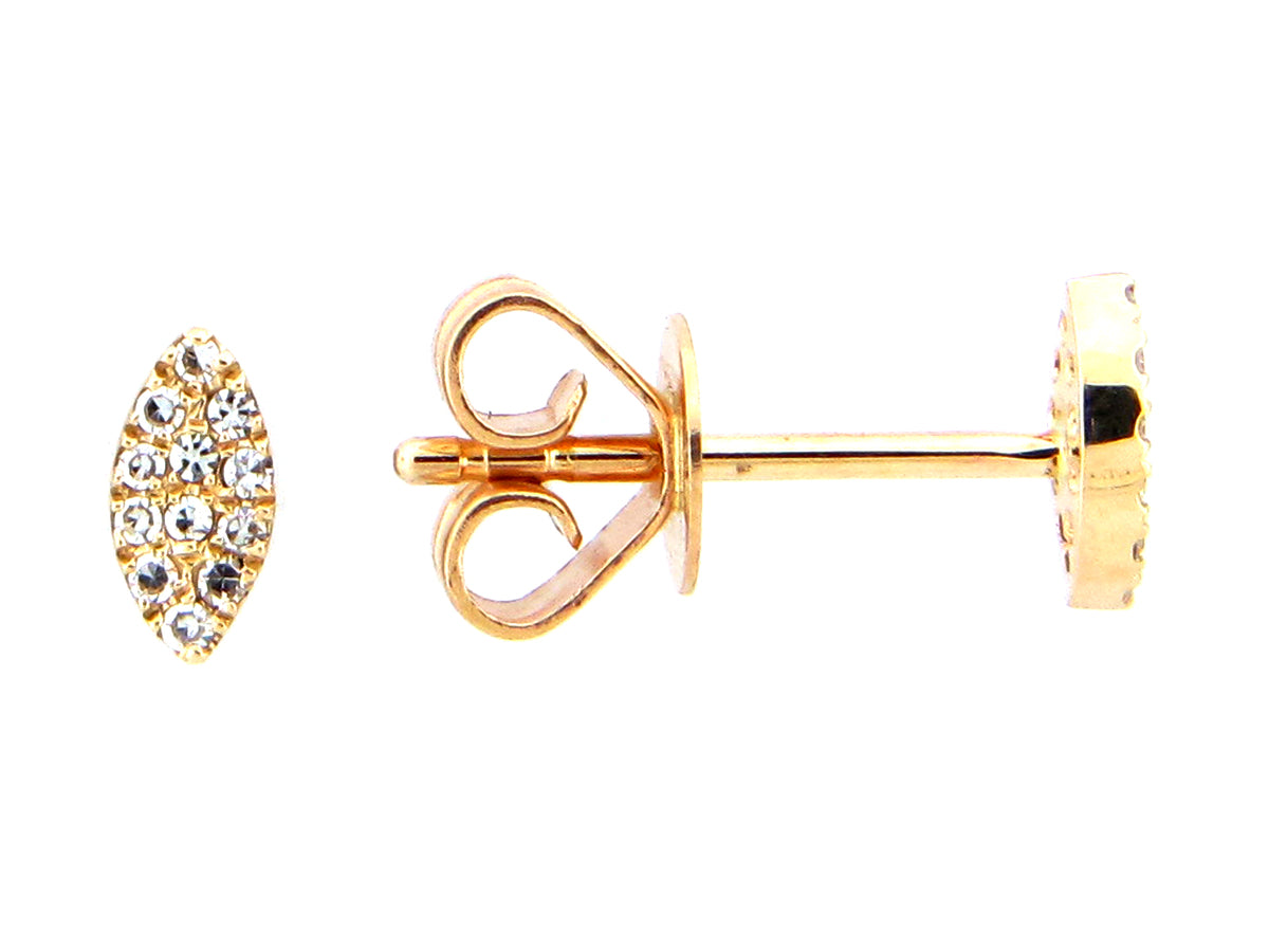 DIAMOND MARQUIS STUD EARRING