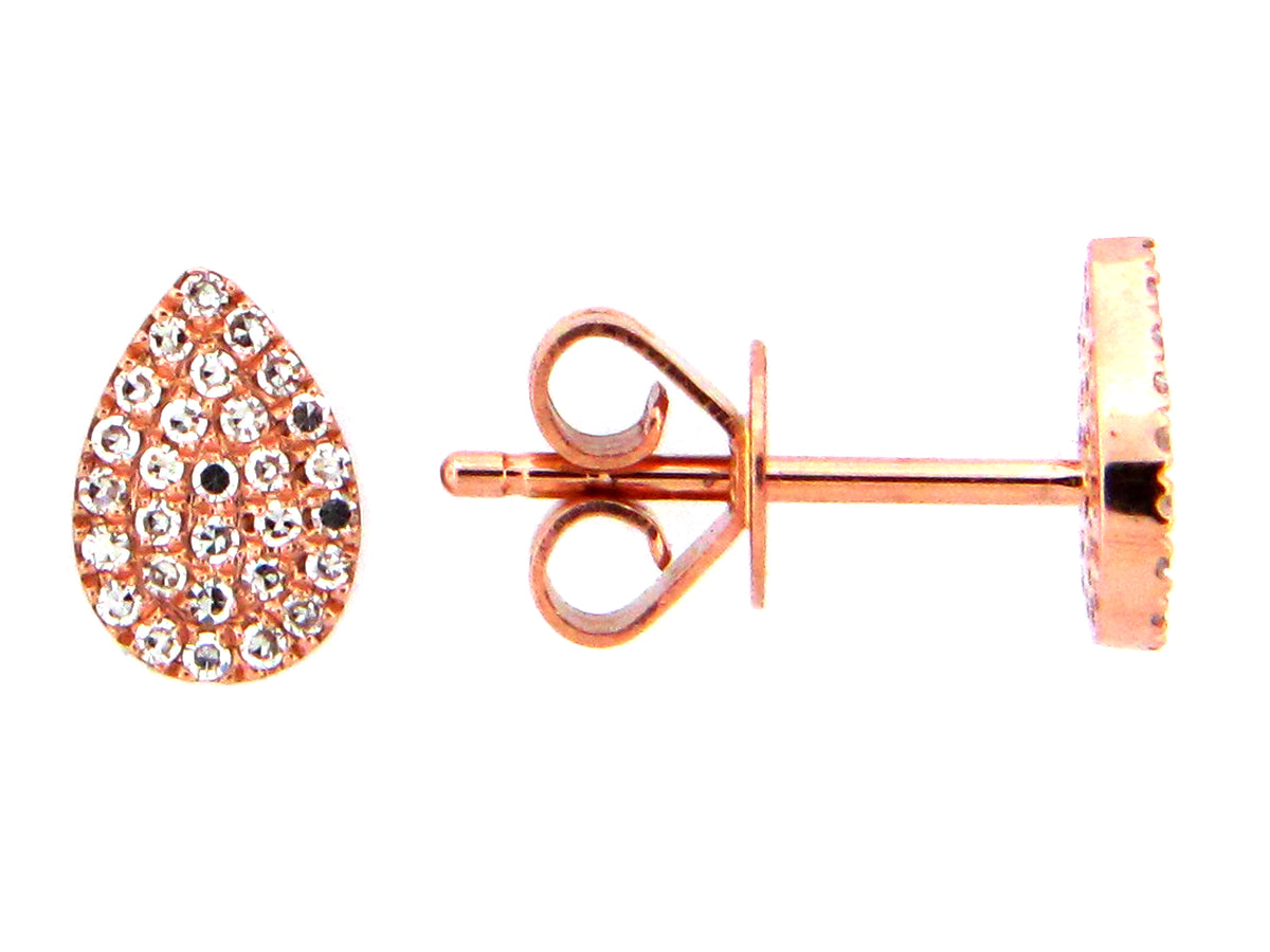 DIAMOND PEAR STUD EARRING