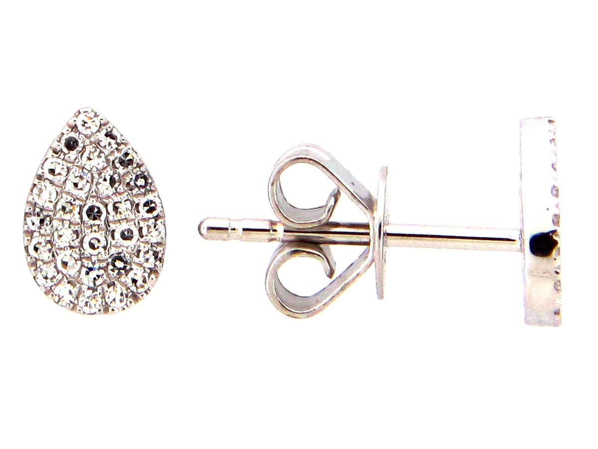 DIAMOND PEAR STUD EARRING