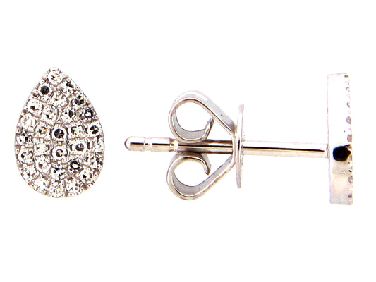 DIAMOND PEAR STUD EARRING