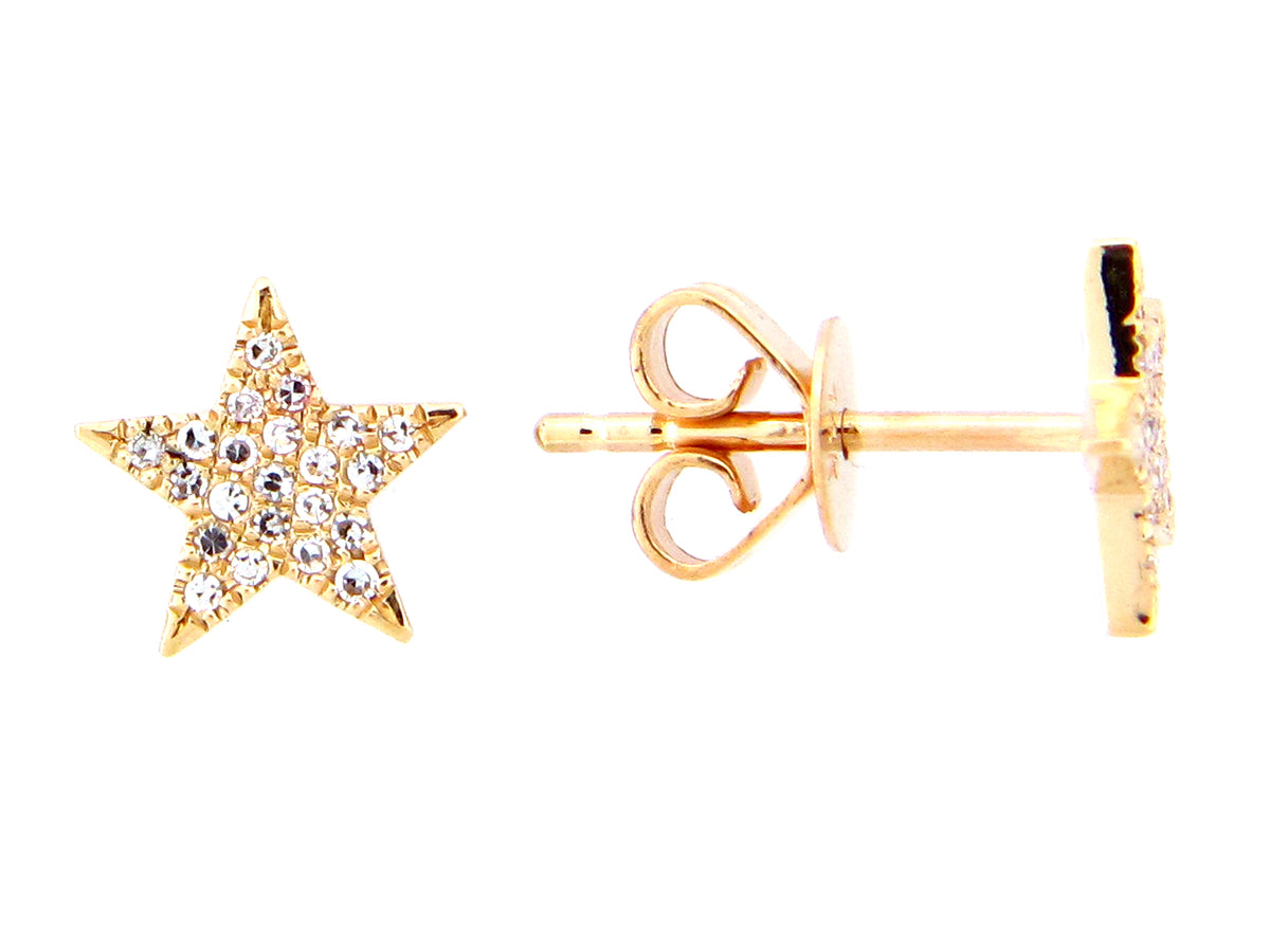 DIAMOND STAR STUD EARRING