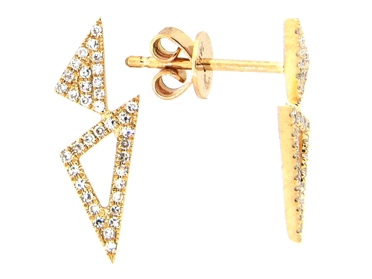 TRIANGLE DIAMOND EARRING