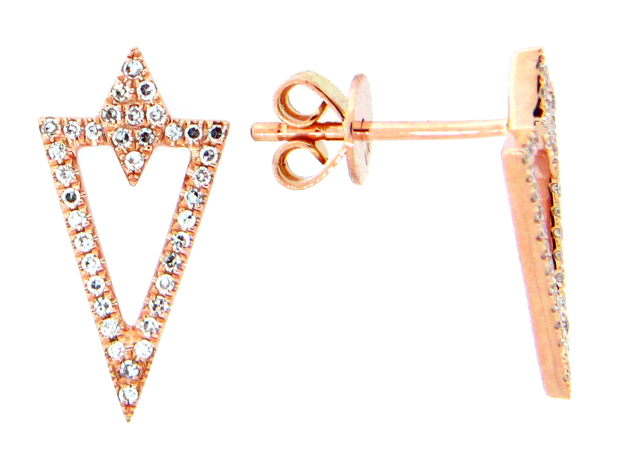 DIAMOND TRIANGLE EARRING