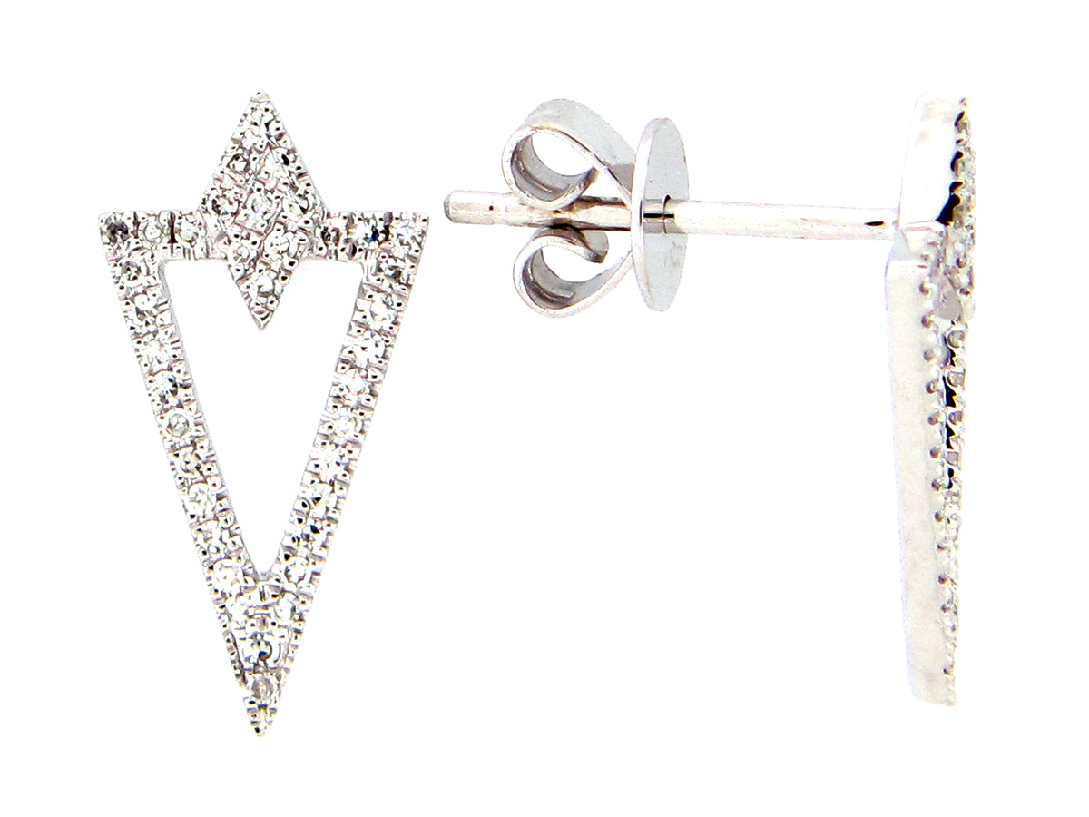 DIAMOND TRIANGLE EARRING