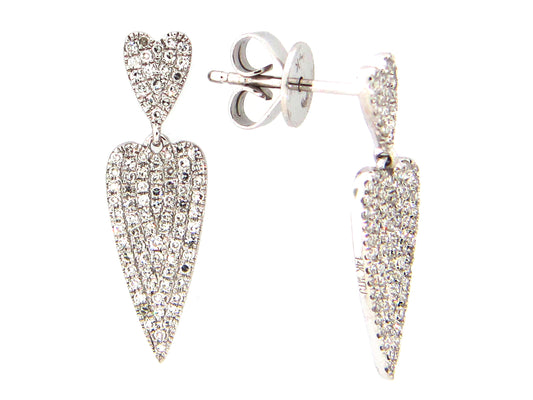DIAMOND HEART EARRING