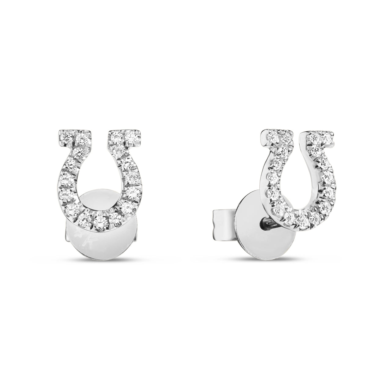 Diamond Omega Stud Earring