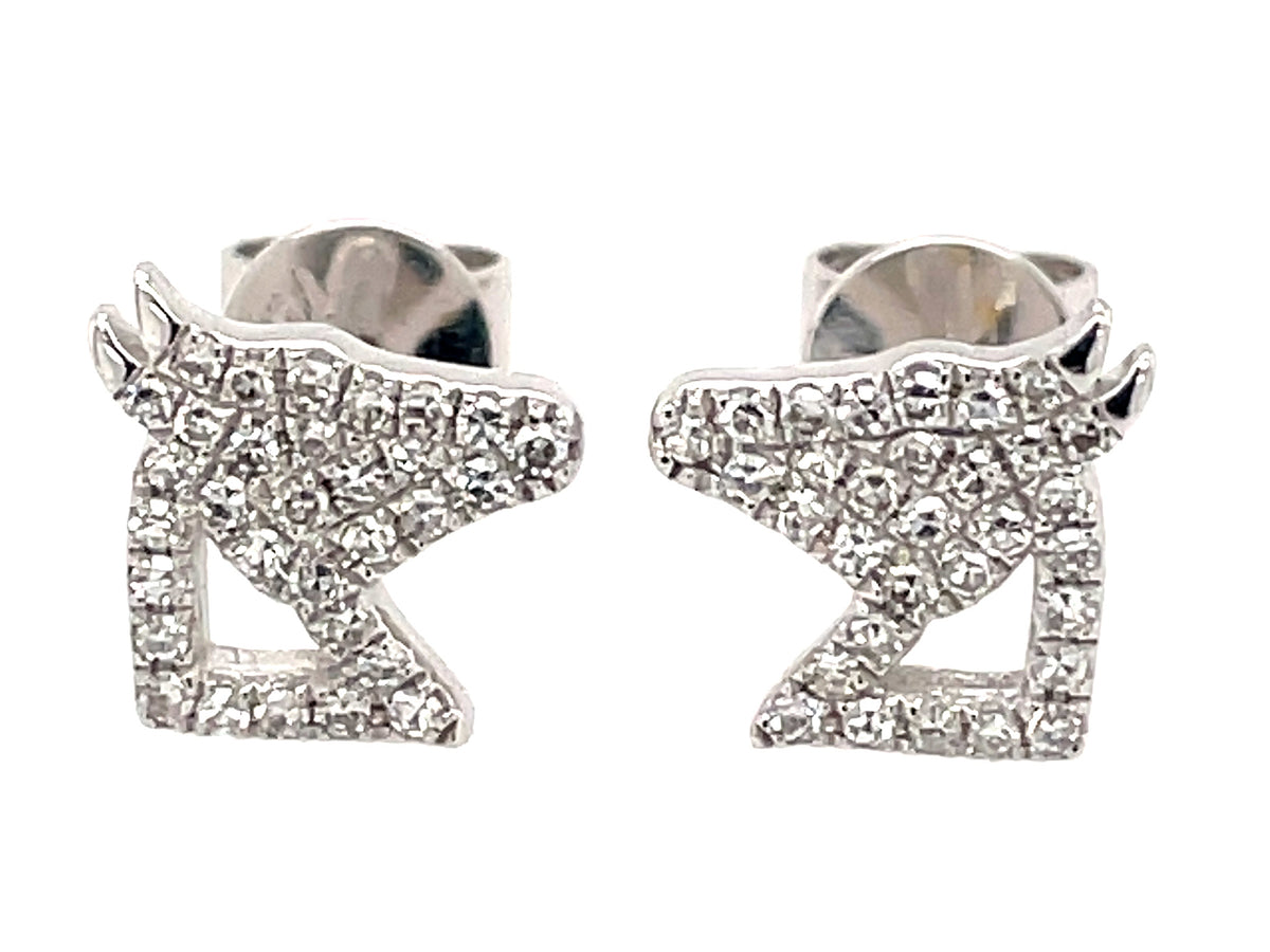 DIAMOND HORSE STUD EARRING