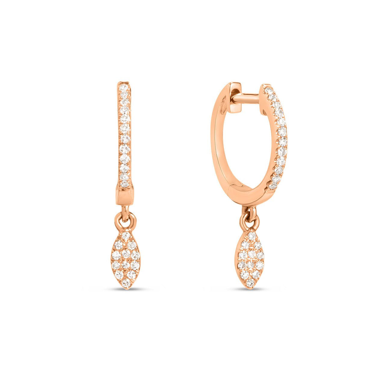 Diamond Marquise Dangle Earring