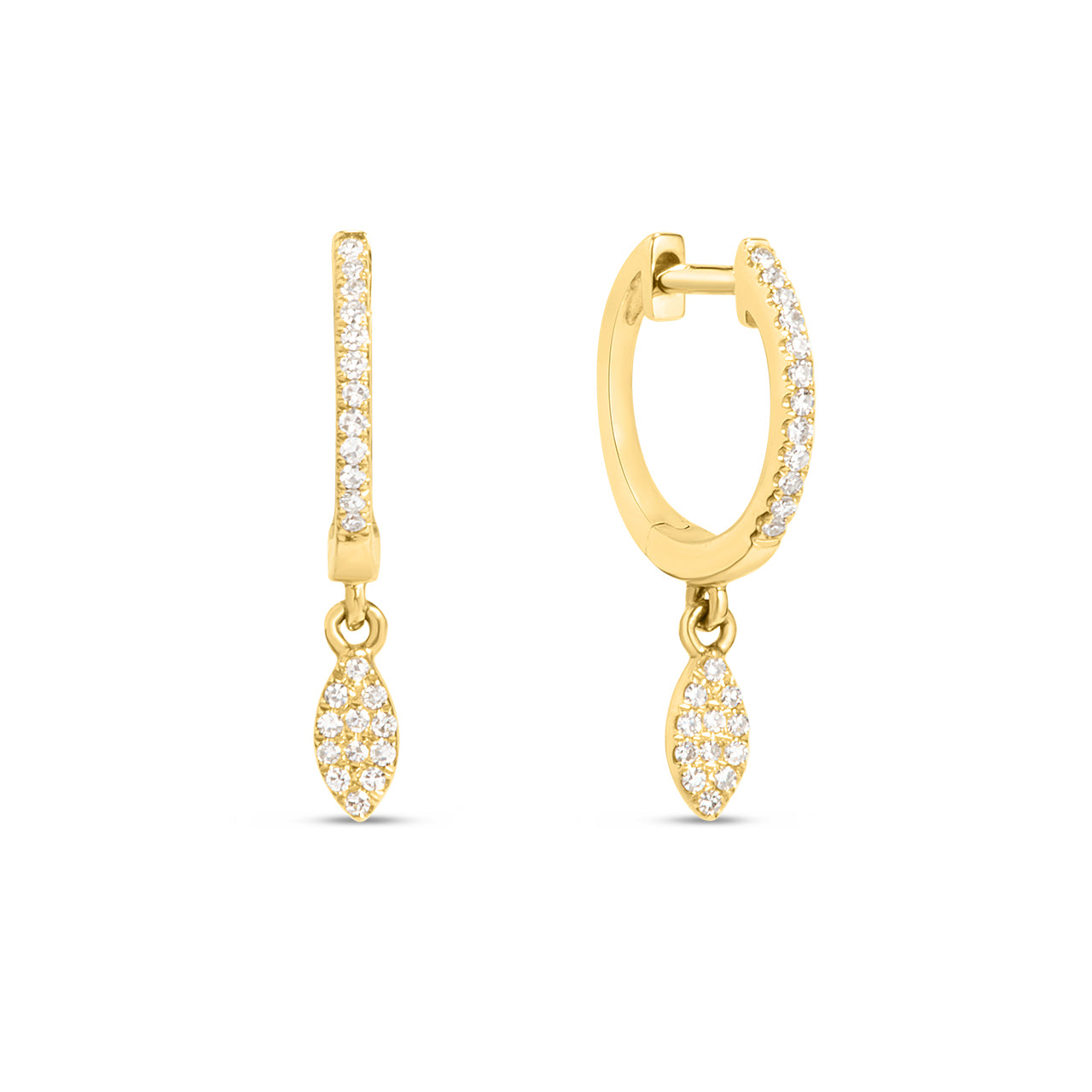 Diamond Marquise Dangle Earring