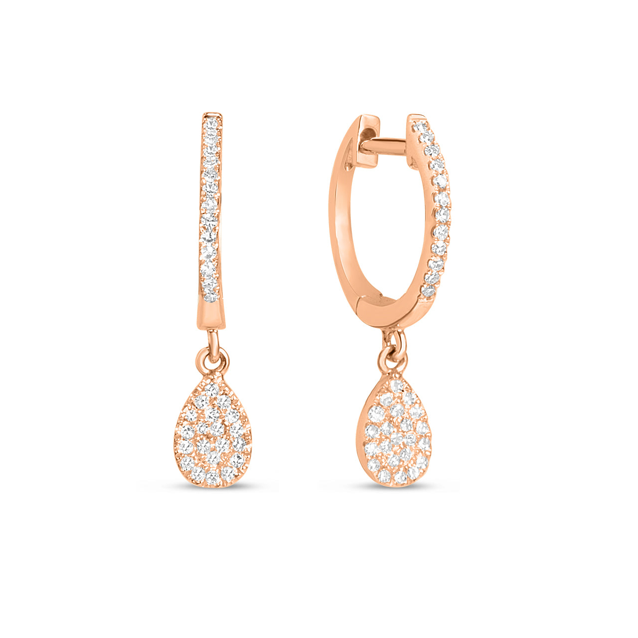 Diamond Pear Dangle Earring