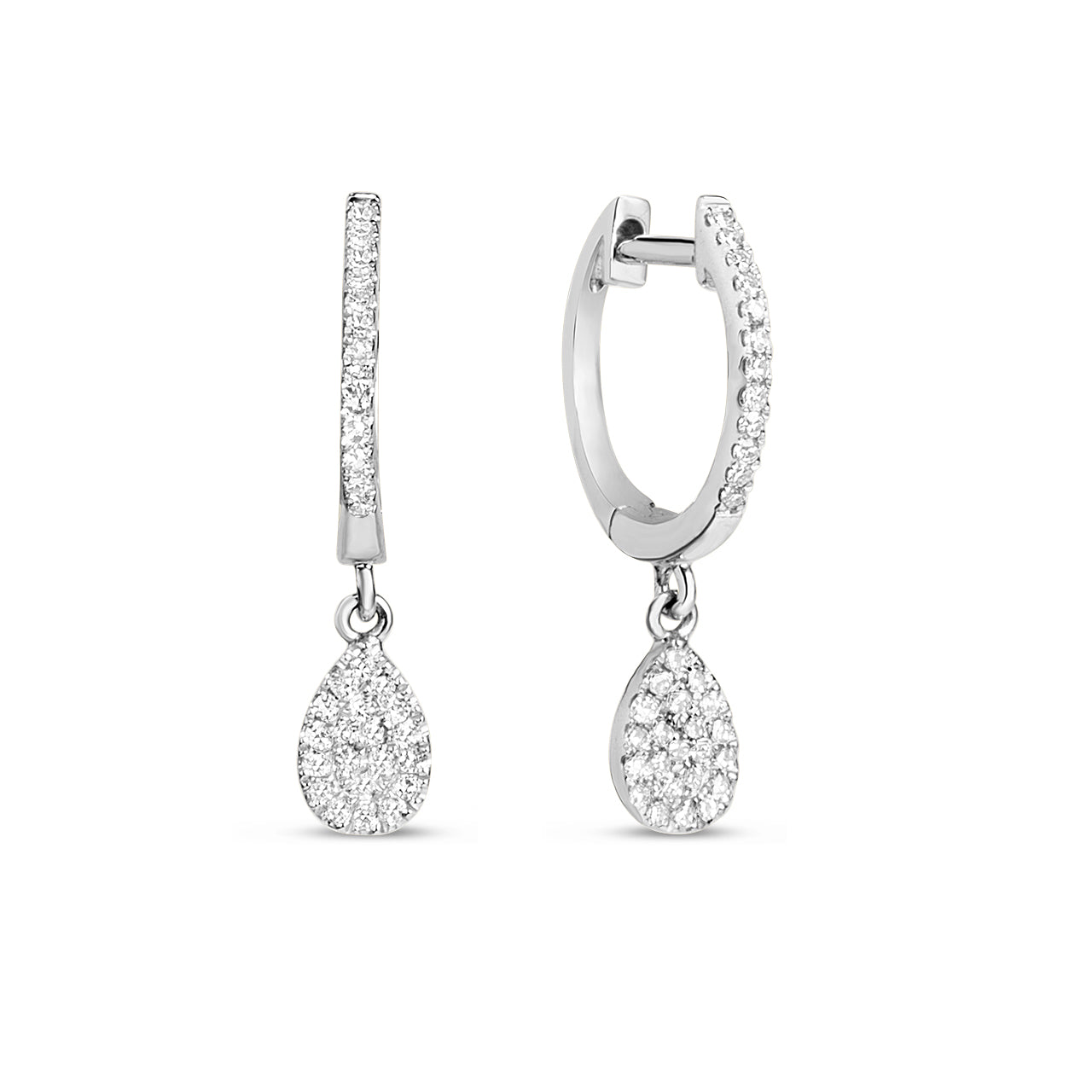 Diamond Pear Dangle Earring