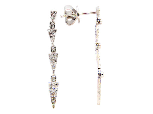 DIAMOND EARRING, 14KW (N)