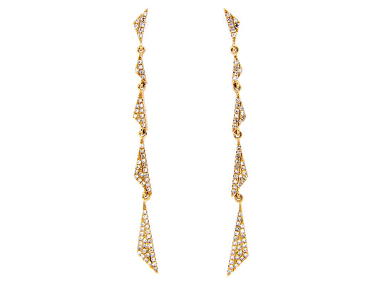 DIAMOND EARRING, 14KY (N)