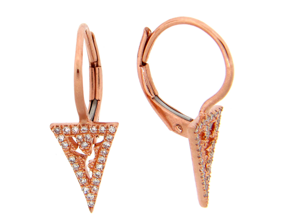 DIAMOND TRIANGLE EARRING