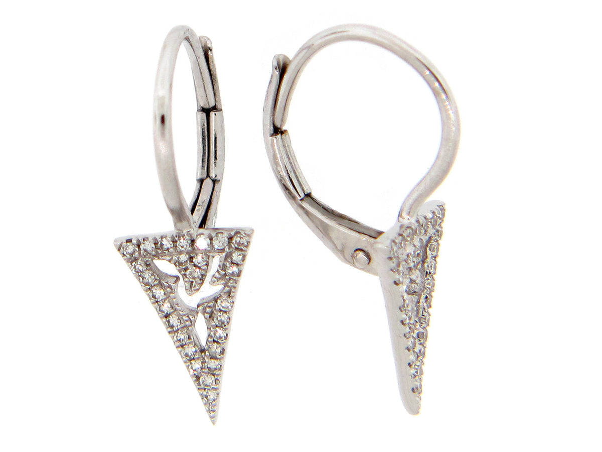 DIAMOND TRIANGLE EARRING