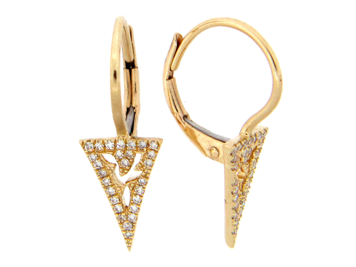 DIAMOND TRIANGLE EARRING
