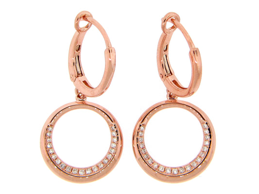 DIAMOND EARRING, 14KR (N)