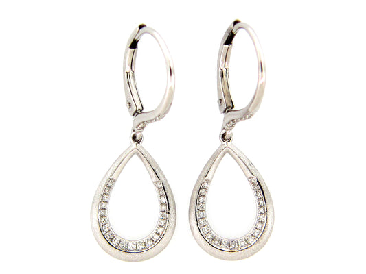 DIAMOND TEAR DROP EARRING