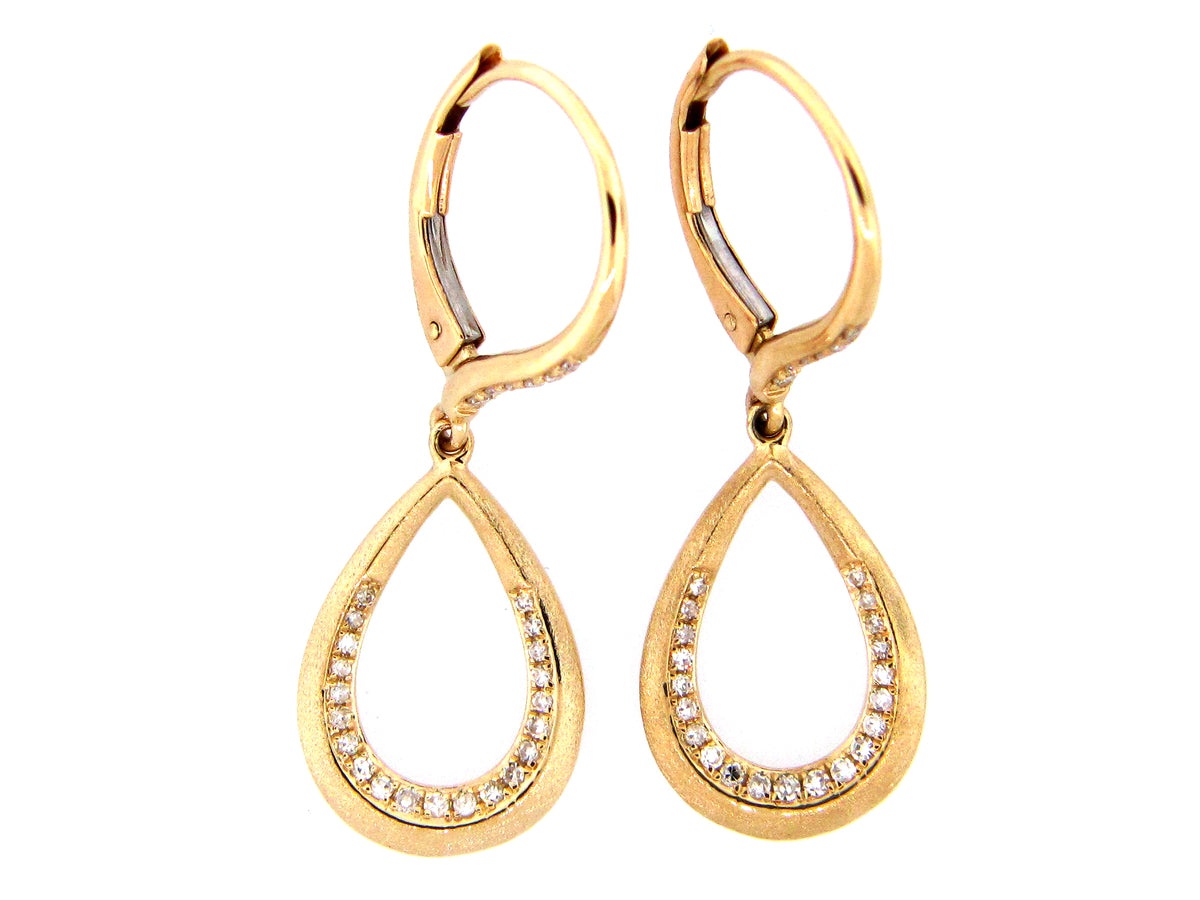 DIAMOND TEAR DROP EARRING
