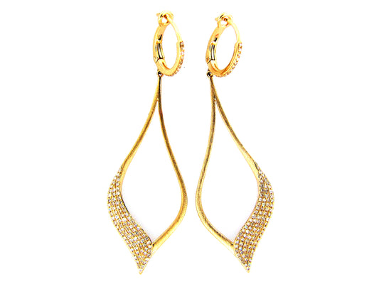 DIAMOND EARRING, 14KY (N)