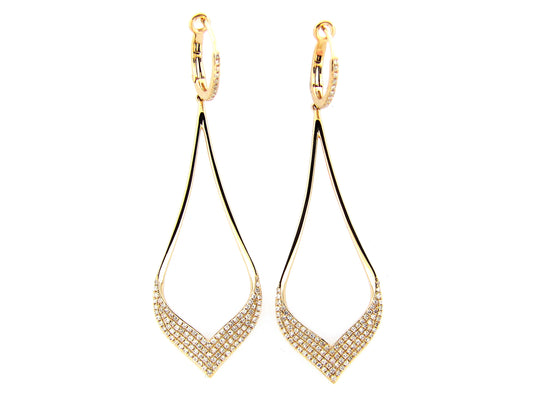 DIAMOND EARRING, 14KY (N)