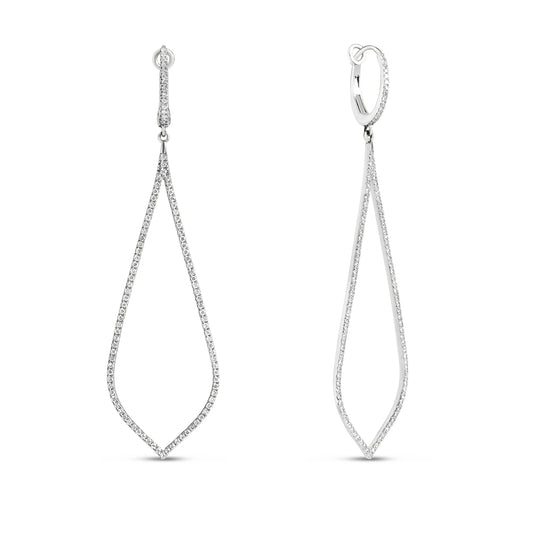 Diamond Teardrop Jumbo Earring