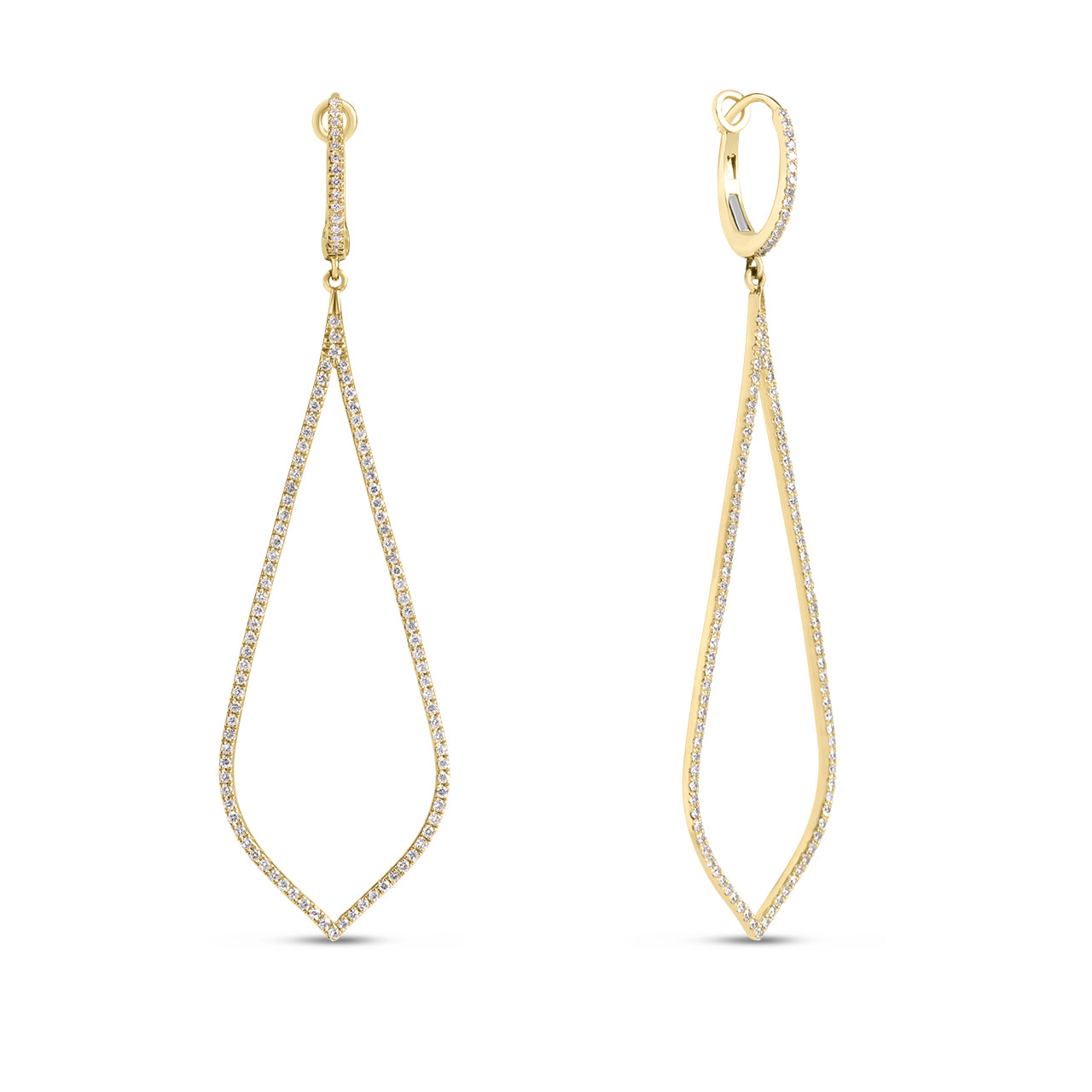Diamond Teardrop Jumbo Earring