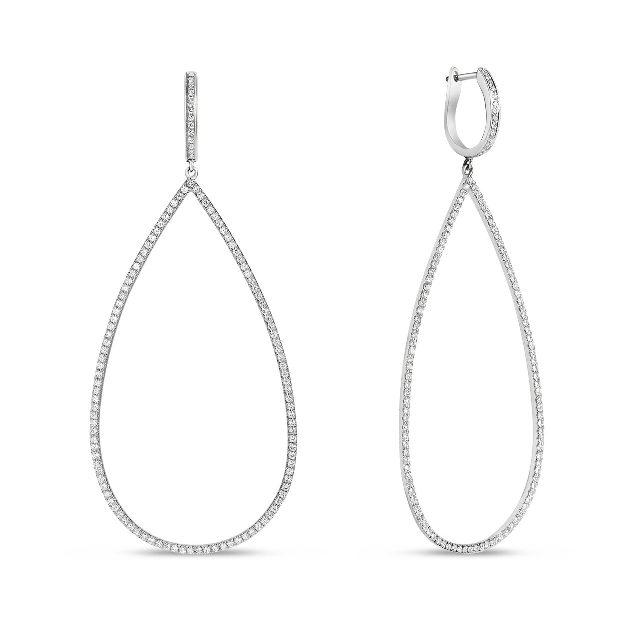 Diamond Pear Jumbo Earring