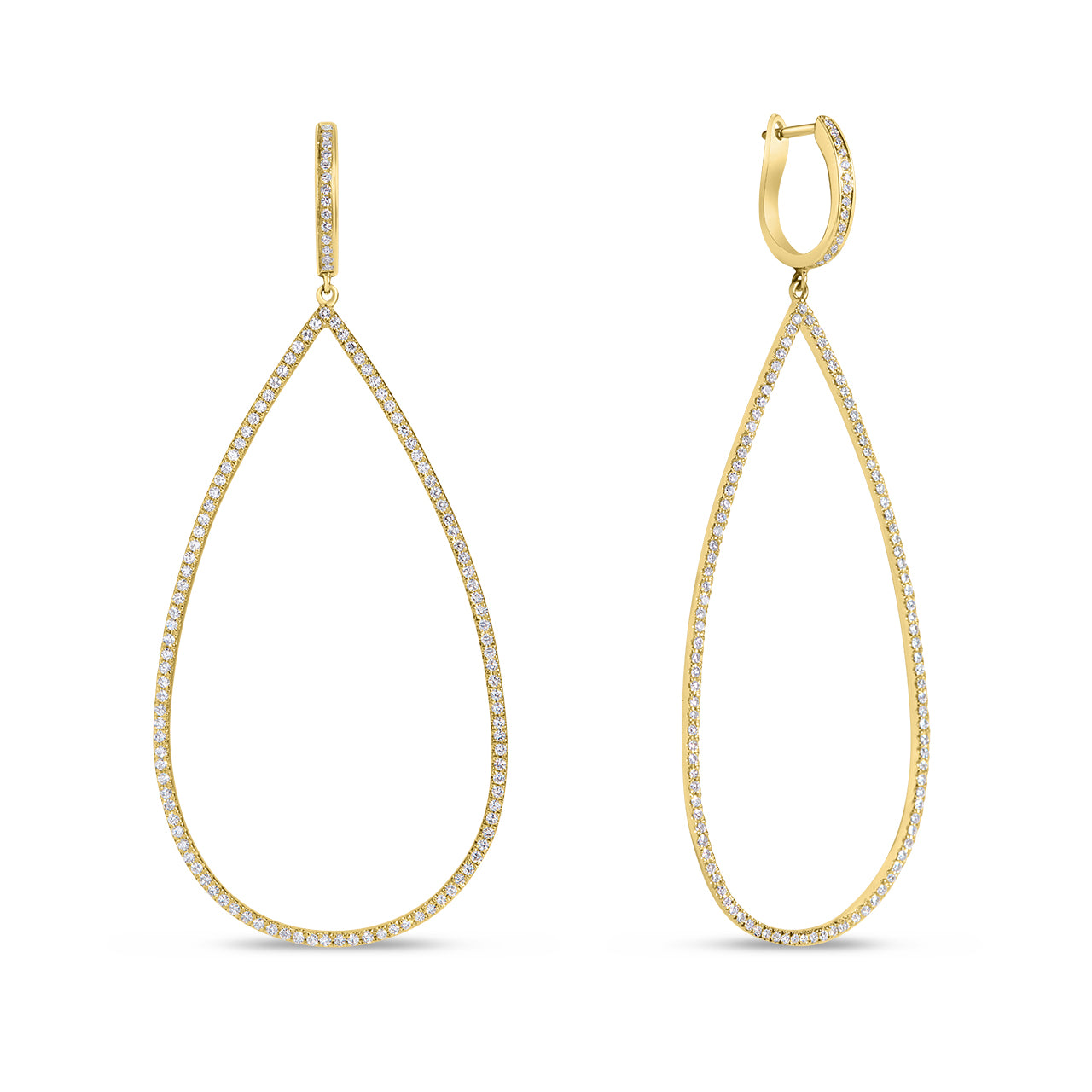 Diamond Pear Jumbo Earring