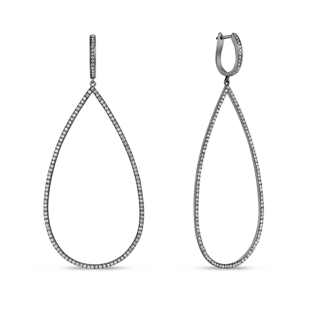 Diamond Pear Jumbo Earring