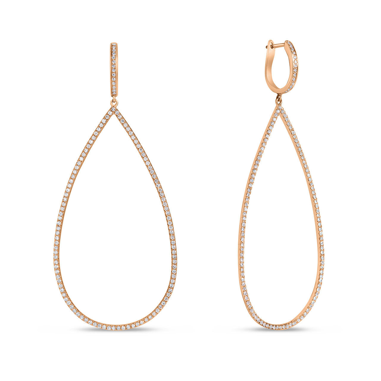 Diamond Pear Jumbo Earring