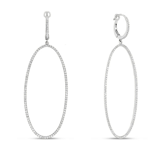 Diamond Oval Jumbo Earring