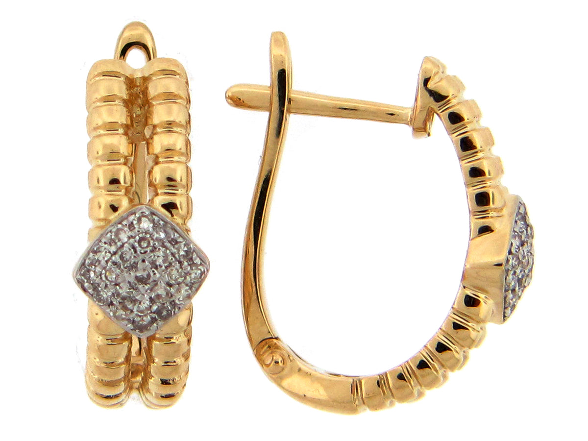 DIAMOND EARRING, 14KY (N)