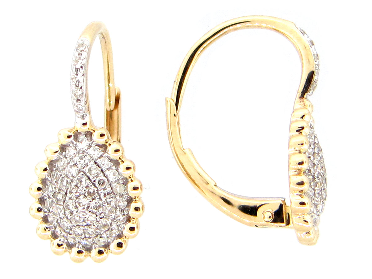 DIAMOND EARRING, 14KY (N)