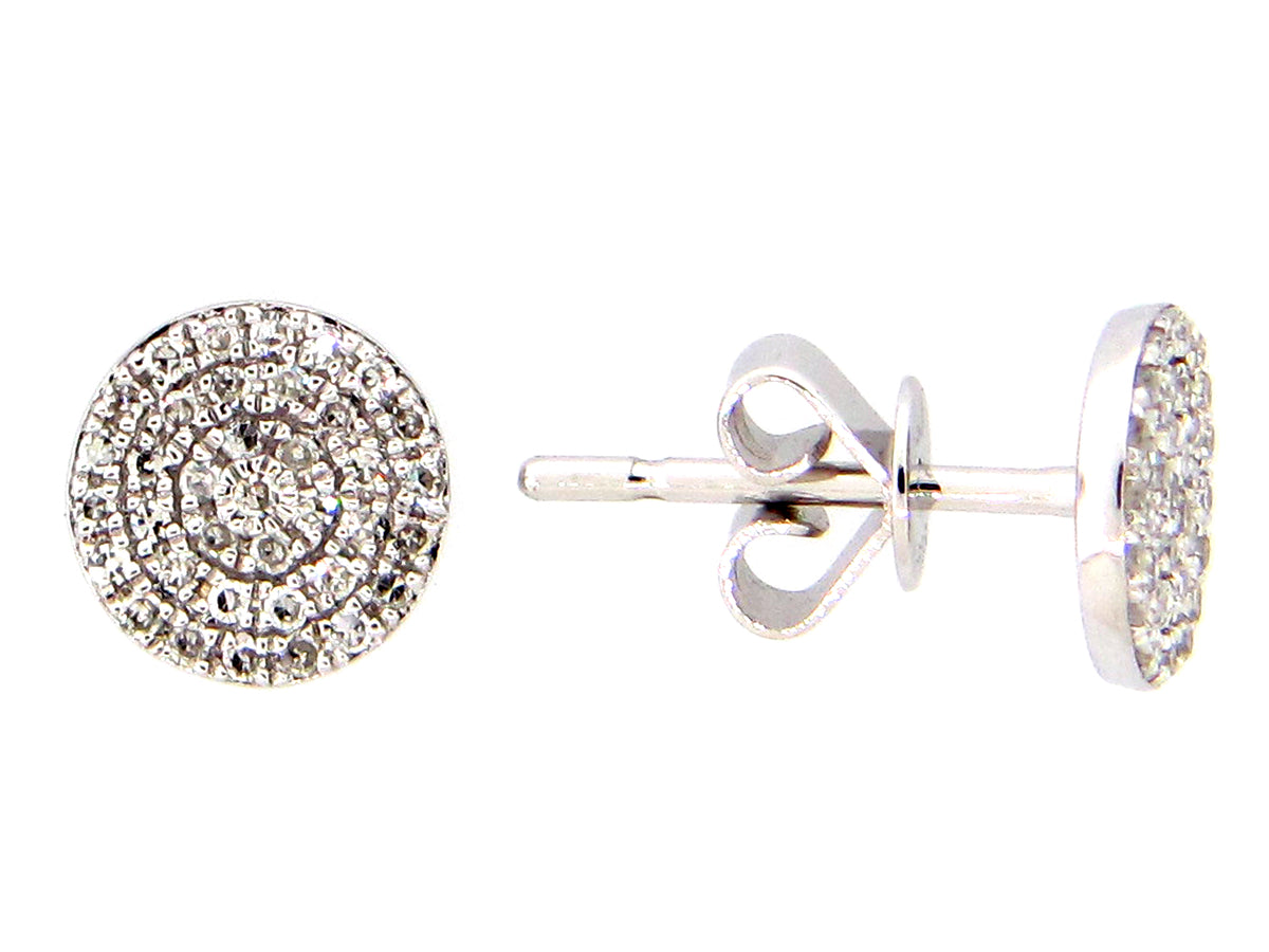 DIAMOND EARRING, 18KW (N)