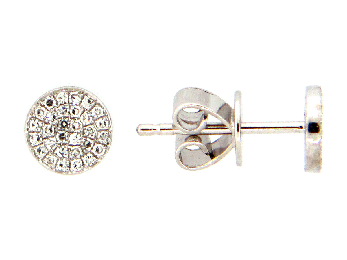 DIAMOND PAVE DISC EARRING