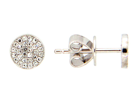 DIAMOND PAVE DISC EARRING