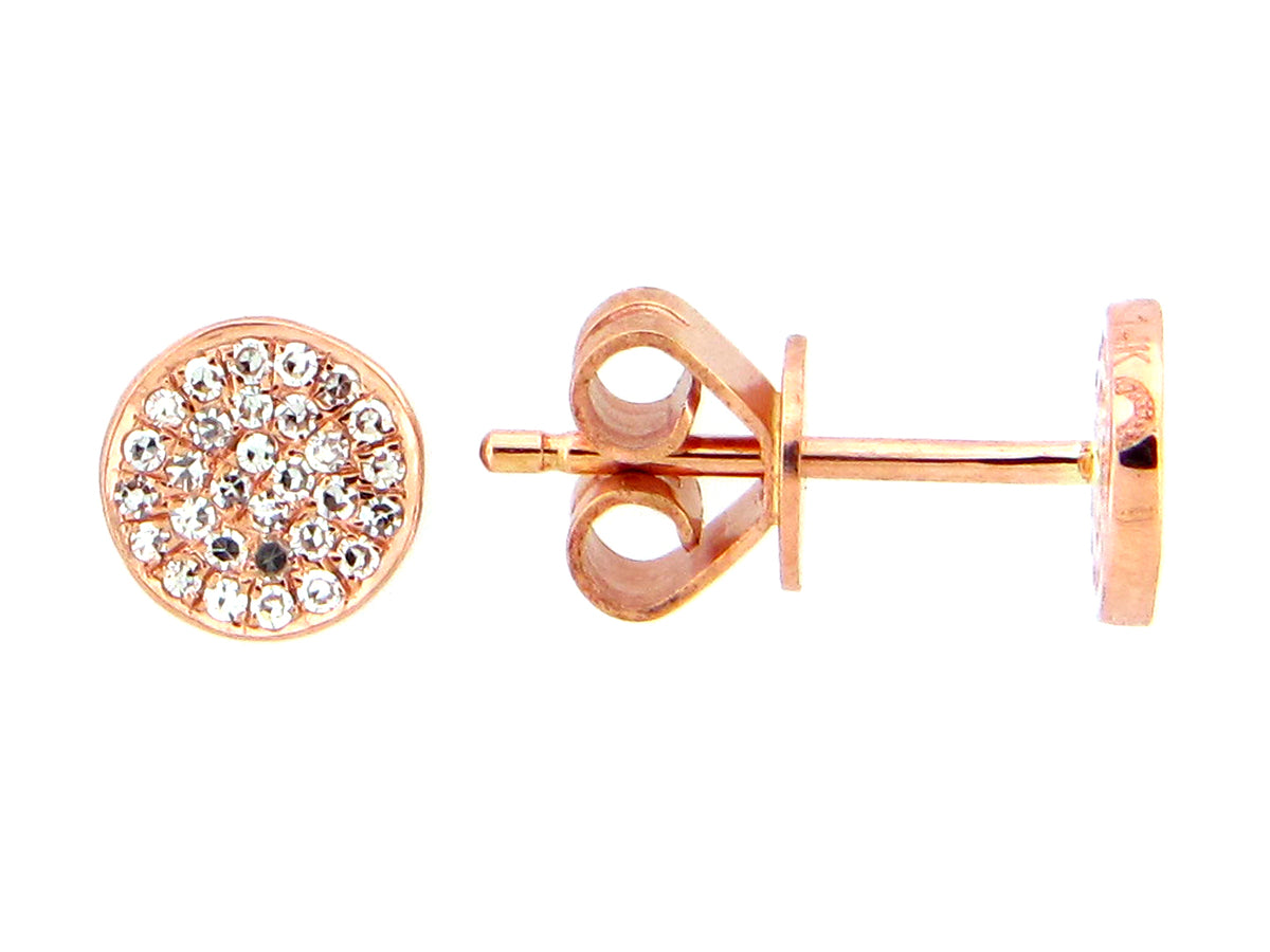 DIAMOND PAVE DISC EARRING